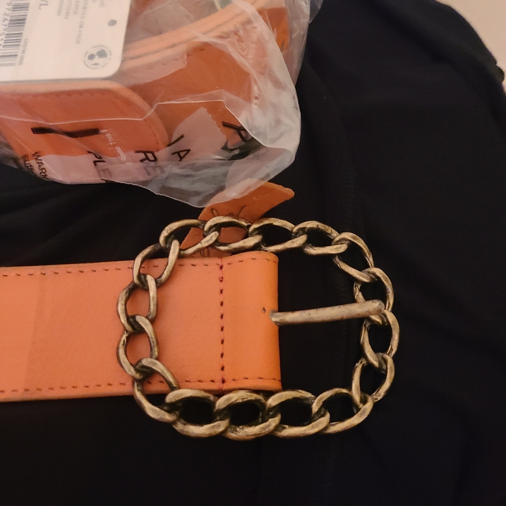 Gorgeous Free People rust orange belt